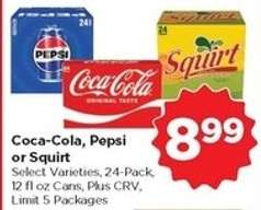 Coca-Cola, Pepsi or Squirt