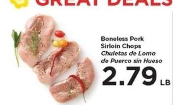 Boneless Pork Sirloin Chops