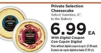 Private Selection Cheesecake