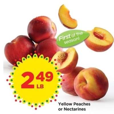 Yellow Peaches or Nectarines