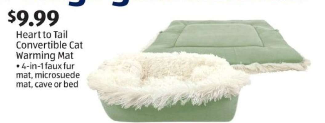 Heart to Tail Convertible Cat Warming Mat