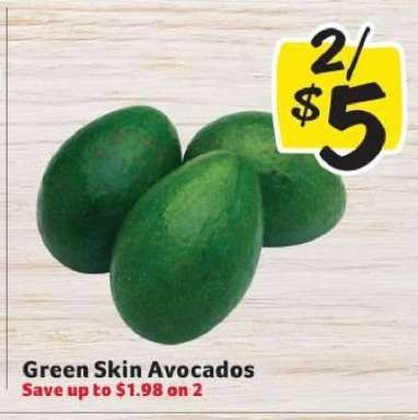 Green Skin Avocados