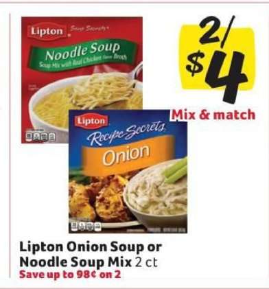 Lipton Onion Soup or Noodle Soup Mix