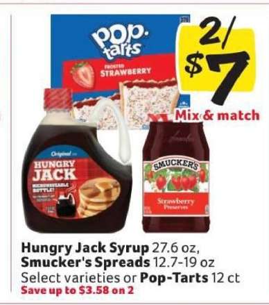 Hungry Jack Syrup, Smucker's Spreads, Pop-Tarts