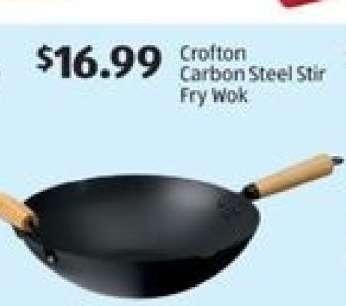 Crofton Carbon Steel Stir Fry Wok