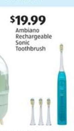 Ambiano Rechargeable Sonic Toothbrush