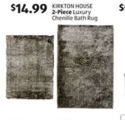 KIRKTON HOUSE 2-Piece Luxury Chenille Bath Rug