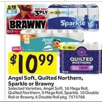 Angel Soft, Quilted Northern, Sparkle or Brawny