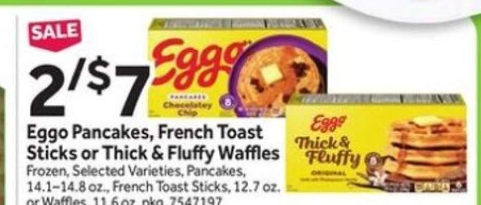 Eggo Pancakes, French Toast Sticks or Thick & Fluffy Waffles