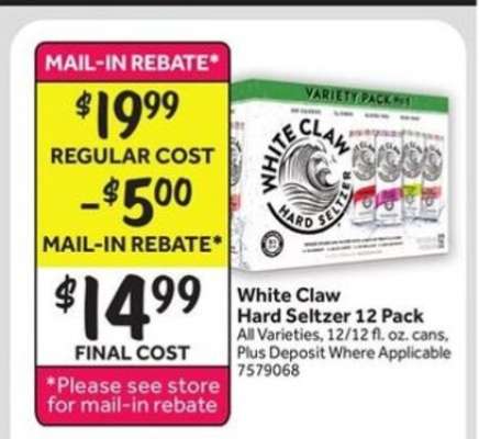 White Claw Hard Seltzer 12 Pack
