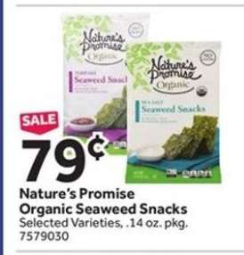 Nature’s Promise Organic Seaweed Snacks