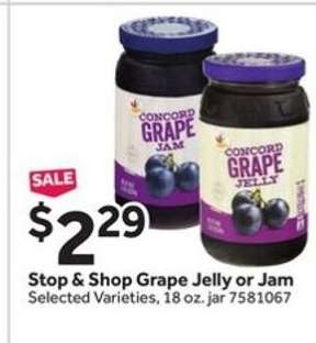 Stop & Shop Grape Jelly or Jam