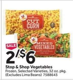 Stop & Shop Vegetables