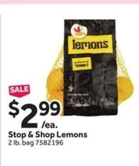 Stop & Shop Lemons