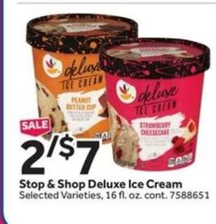Stop & Shop Deluxe Ice Cream