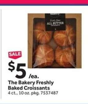 The Bakery Freshly Baked Croissants