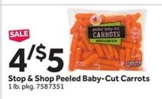Stop & Shop Peeled Baby-Cut Carrots