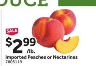 Imported Peaches or Nectarines