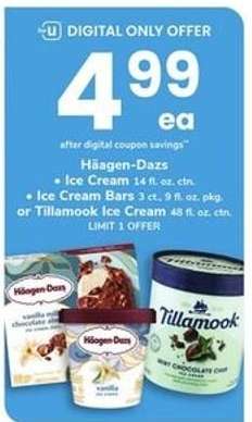 Häagen-Dazs or Tillamook Ice Cream