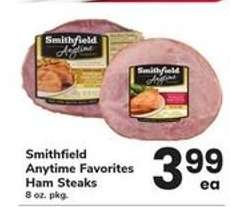 Smithfield Anytime Favorites Ham Steaks