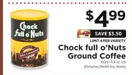 Chock full O'Nuts Ground Coffee