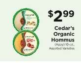 Cedar's Organic Hommus