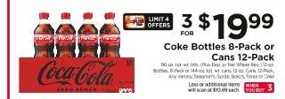 Coke Bottles 8-Pack or Cans 12-Pack