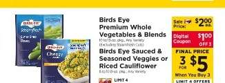 Birds Eye Premium Whole Vegetables & Blends