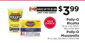 Polly-O Ricotta / Polly-O Mozzarella