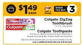 Colgate Zigzag Toothbrush & Colgate Toothpaste