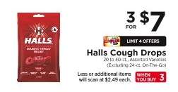 Halls Cough Drops*