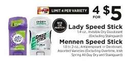 Lady Speed Stick / Mennen Speed Stick