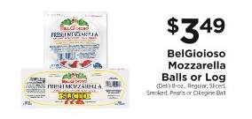 BelGioioso Mozzarella Balls or Log