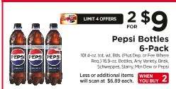 Pepsi Bottles 6-Pack