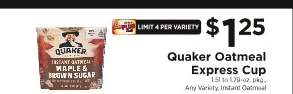 Quaker Oatmeal Express Cup