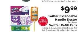 Swiffer Extendable Handle Duster or Swiffer Refill Pads