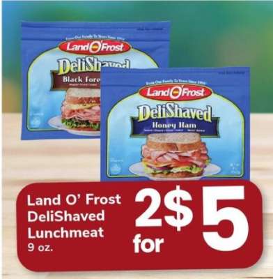 Land O'Frost DeliShaved Lunchmeat