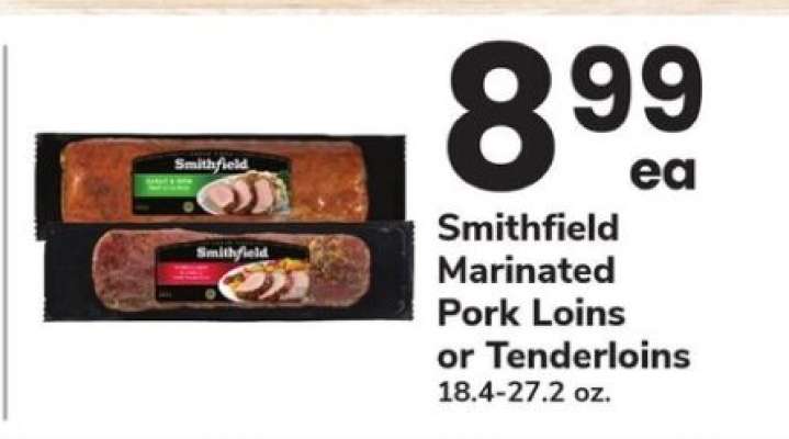 Smithfield Marinated Pork Loins or Tenderloins