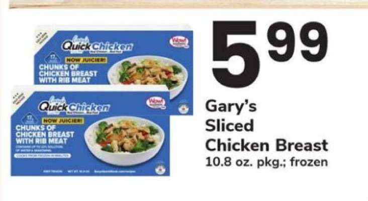 Gary’s Sliced Chicken Breast
