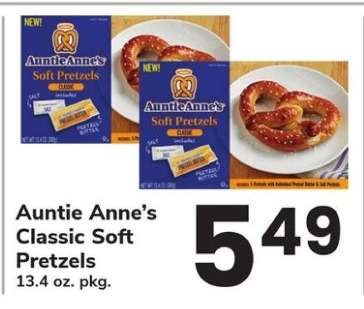 Auntie Anne's Classic Soft Pretzels