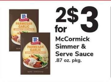 McCormick Simmer & Serve Sauce