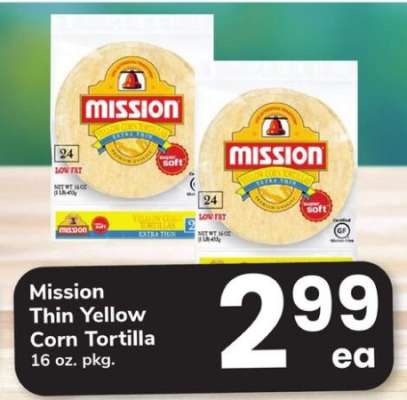 Mission Thin Yellow Corn Tortilla