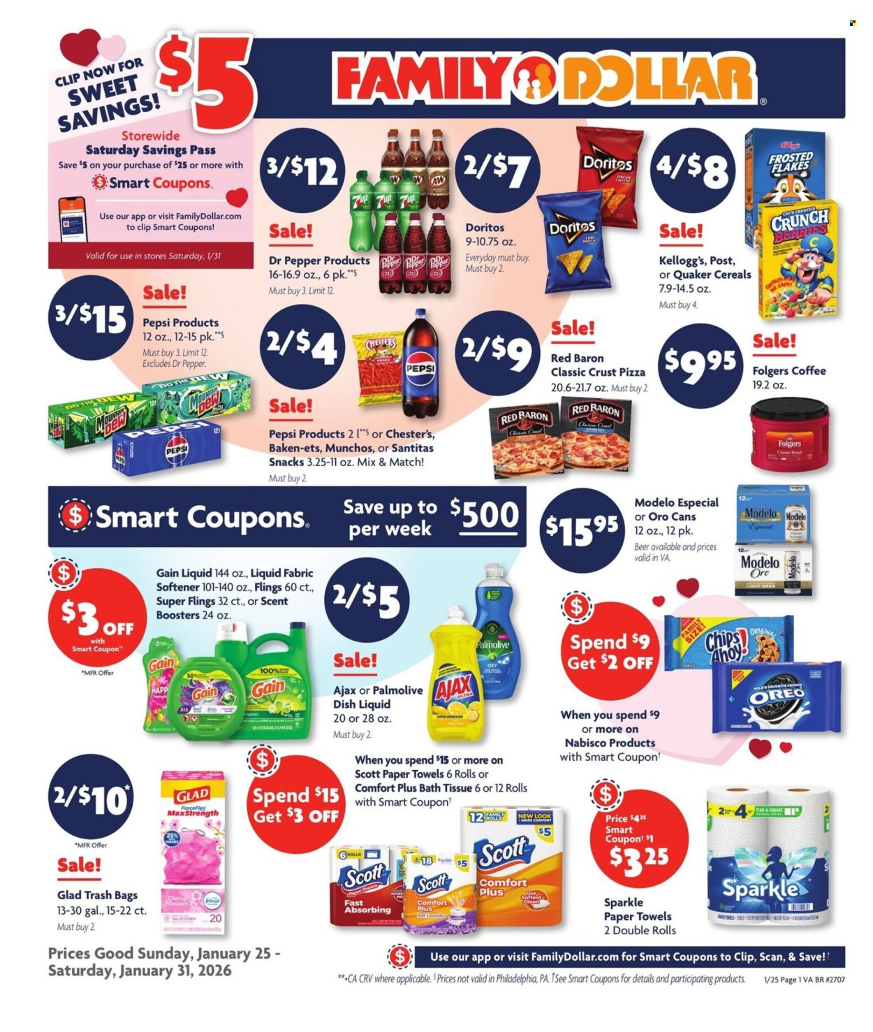 Family Dollar ad - 01/25/2026 - 01/31/2026. Page 1