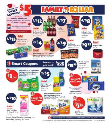 Family Dollar Flyer - 01/25/2026 - 01/31/2026.