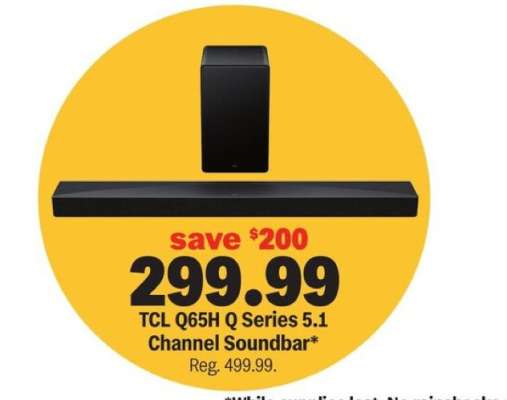 TCL Q65H Q Series 5.1 Channel Soundbar