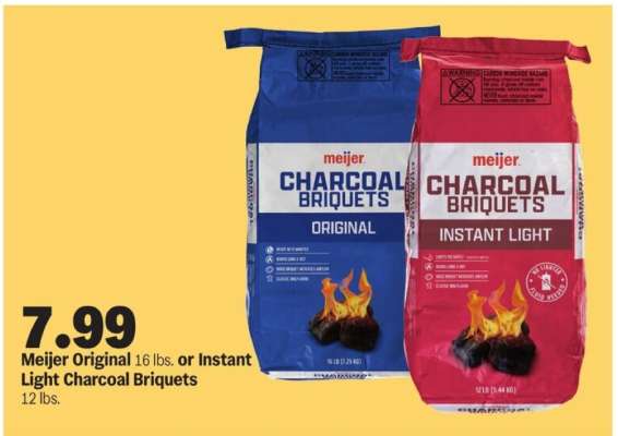 Meijer Original or Instant Light Charcoal Briquets