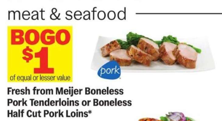 Fresh from Meijer Boneless Pork Tenderloins or Boneless Half Cut Pork Loins