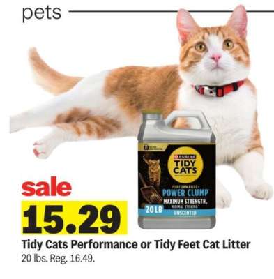 Tidy Cats Performance or Tidy Feet Cat Litter