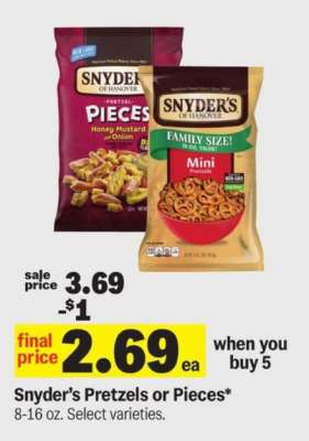 Snyder's Pretzels or Pieces*