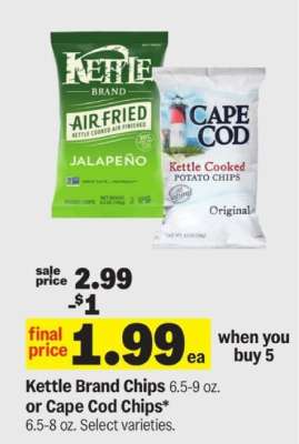 Kettle Brand Chips or Cape Cod Chips